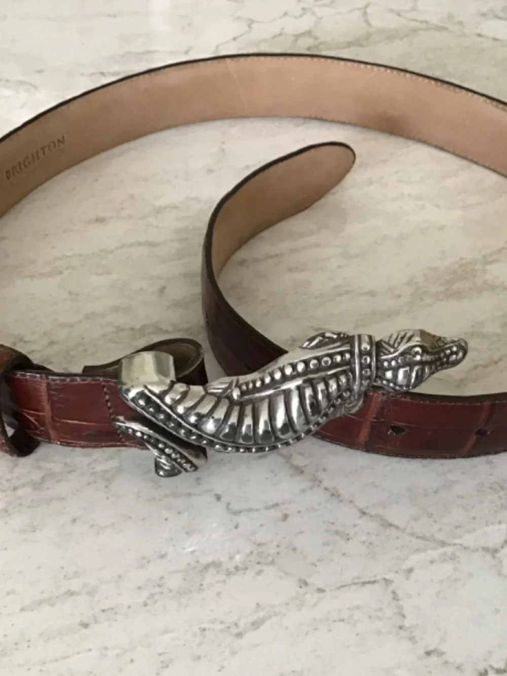 Brighton alligator belt